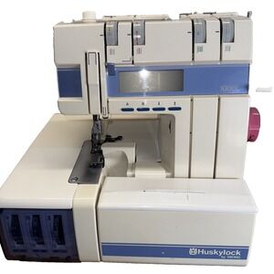 Husqvarna Viking Huskylock 1000L Serger Machine W/ Owners Manual